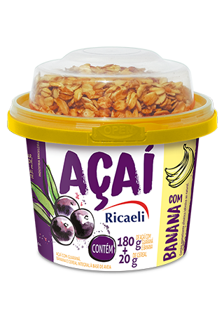 Açaí Tradicional com Banana (180g) e Granola (20g) 200g