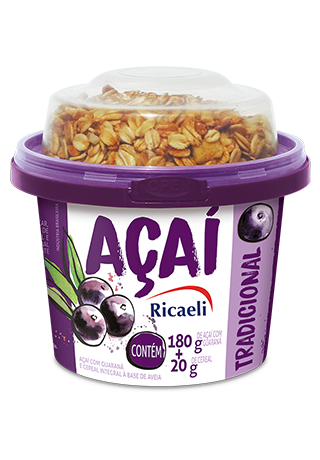 Açaí Tradicional com Guaraná (180g) e Granola (20g)  200g