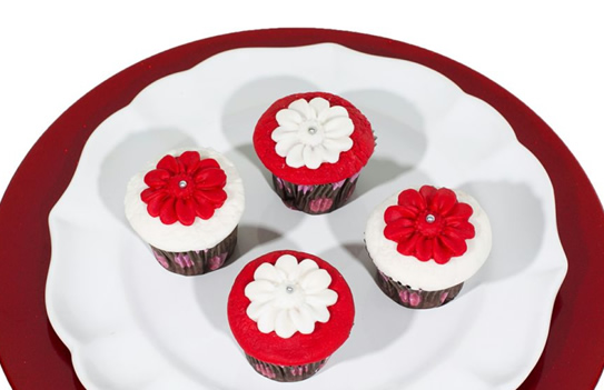 Cupcake Red Velvet Framboesa